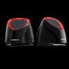 DIFFUSORI PC CROWN CMS-279 RED CASSE ACUSTICHE SPEAKER 2.0 AUTOALIMENTATE USB 2.0 6W RMS 